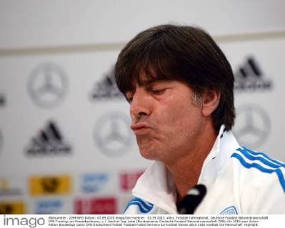 03.09.2015, xhbx, Fussball International, Deutsche Fussball Nationalmannschaft DFB Training und Pressekonferenz, v.l. Joachim Jogi Loew (Bundestrainer Deutsche Fussball Nationalmannschaft DFB)