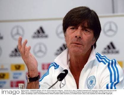 03.09.2015, xhbx, Fussball International, Deutsche Fussball Nationalmannschaft DFB Training und Pressekonferenz, v.l. Joachim Jogi Loew (Bundestrainer Deutsche Fussball Nationalmannschaft DFB)