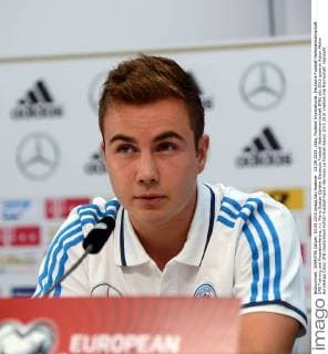 03.09.2015, xhbx, Fussball International, Deutsche Fussball Nationalmannschaft DFB Training und Pressekonferenz, v.l. Mario Goetze (Spieler Deutsche Fussball Nationalmannschaft DFB)