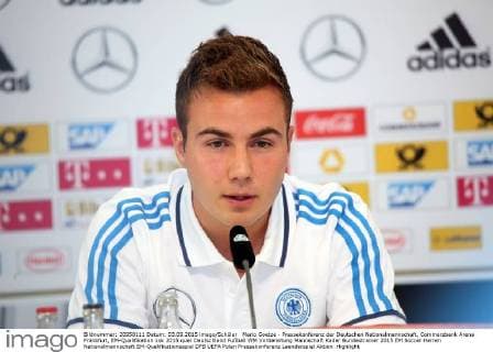 Mario Goetze - Pressekonferenz der Deutschen Nationalmannschaft, Commerzbank Arena Frankfurt, EM-Qualifikation