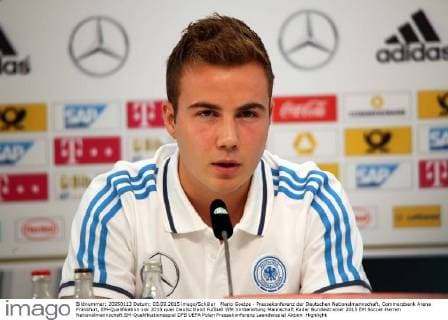 Mario Goetze - Pressekonferenz der Deutschen Nationalmannschaft, Commerzbank Arena Frankfurt, EM-Qualifikation