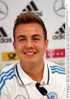 Mario Goetze - Pressekonferenz der Deutschen Nationalmannschaft, Commerzbank Arena Frankfurt, EM-Qualifikation
