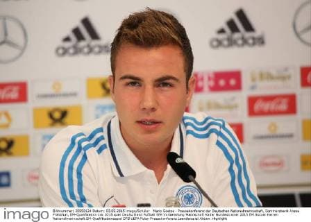 Mario Goetze - Pressekonferenz der Deutschen Nationalmannschaft, Commerzbank Arena Frankfurt, EM-Qualifikation