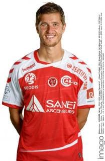 Aktuell Fußball, FRA, Stade Reims Porträttermin WEBER Anthony FOOTBALL : Presentation - Reims - Photo Officielle - 03 09 2015 Panoramic Panoramic 