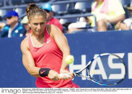 TENNIS - WTA Tennis Damen US Open 2015 NEW YORK CITY,NEW YORK,USA,03.SEP.15 - TENNIS - WTA Tour, US Open 2015, Grand Slam, Flushing Meadows. Image shows Sara Errani (ITA). GEPAxpictures xMatthiasxHauer
