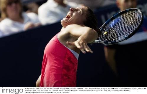 TENNIS - WTA Tennis Damen US Open 2015 NEW YORK CITY,NEW YORK,USA,03.SEP.15 - TENNIS - WTA Tour, US Open 2015, Grand Slam, Flushing Meadows. Image shows Sara Errani (ITA). GEPAxpictures xMatthiasxHauer