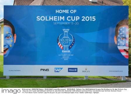 03.09.2015 , Solheim Cup 2015,Golfclub St.Leon-Rot Großbanner für den Solheim-Cup - ksp