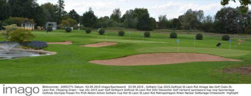 03.09.2015 , Solheim Cup 2015,Golfclub St.Leon-Rot Anlage des Golf Clubs St. Leon-Rot. Chipping Green - ksp