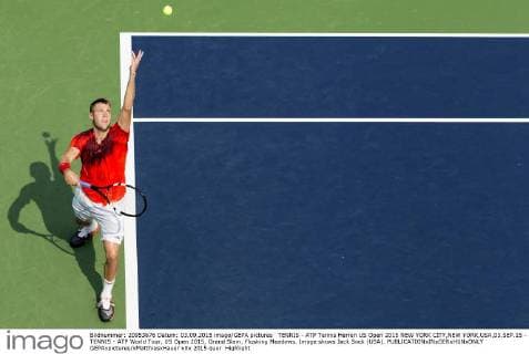 TENNIS - ATP Tennis Herren US Open 2015 NEW YORK CITY,NEW YORK,USA,03.SEP.15 - TENNIS - ATP World Tour, US Open 2015, Grand Slam, Flushing Meadows. Image shows Jack Sock (USA). GEPAxpictures xMatthiasxHauer