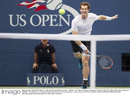 TENNIS - ATP Tennis Herren US Open 2015 NEW YORK CITY,NEW YORK,USA,03.SEP.15 - TENNIS - ATP World Tour, US Open 2015, Grand Slam, Flushing Meadows. Image shows Andy Murray (GBR). GEPAxpictures xMatthiasxHauer
