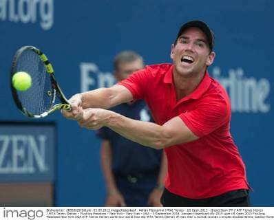 Adrian Mannarino (FRA) Tennis - US Open 2015 - Grand Slam ITF ATP Tennis Herren WTA Tennis Damen - Flushing Meadows - New York - New York - USA - 3 September 2015. Juergen Hasenkopf