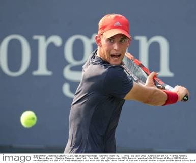 Dominic Thiem (AUT) Tennis - US Open 2015 - Grand Slam ITF ATP Tennis Herren WTA Tennis Damen - Flushing Meadows - New York - New York - USA - 3 September 2015. Juergen Hasenkopf