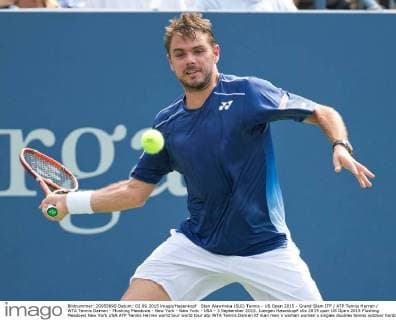 Stan Wawrinka (SUI) Tennis - US Open 2015 - Grand Slam ITF ATP Tennis Herren WTA Tennis Damen - Flushing Meadows - New York - New York - USA - 3 September 2015. Juergen Hasenkopf