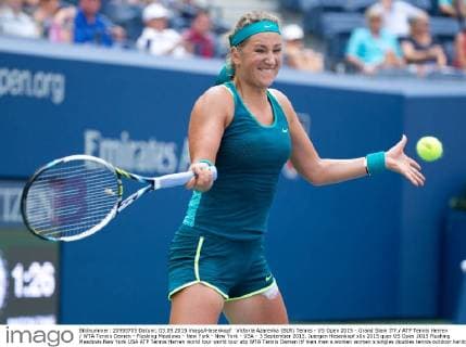 Victoria Azarenka (BLR) Tennis - US Open 2015 - Grand Slam ITF ATP Tennis Herren WTA Tennis Damen - Flushing Meadows - New York - New York - USA - 3 September 2015. Juergen Hasenkopf