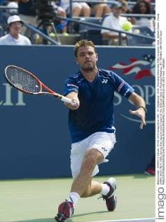 03 September 2015: Stanislas Wawrinka (SUI) in action here, defeats Hyeon Chung (KOR) 76(2) 76(4) 76(6) during their second round match of the 2015 US Open in Flushing Meadows, NY. TENNIS: SEP 03 US Open Icon1509033922015 EDITORIAL USE ONLY