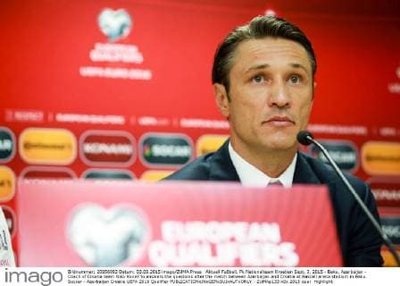 Aktuell Fußball, Pk Nationalteam Kroatien Sept. 3, 2015 - Baku, Azerbaijan - Coach of Croatia team Niko Kova? to answers the questions after the match between Azerbaijan and Croatia at Bakcell arena stadium in Baku. Soccer - Azerbaijan Croatia UEFA 2016 Qualifier - ZUMAp133