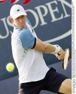 TENNIS - ATP Tennis Herren US Open 2015 NEW YORK CITY,NEW YORK,USA,03.SEP.15 - TENNIS - ATP World Tour, US Open 2015, Grand Slam, Flushing Meadows. Image shows Kevin Anderson (RSA). GEPAxpictures xMatthiasxHauer