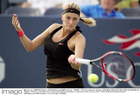 TENNIS - WTA Tennis Damen US Open 2015 NEW YORK CITY,NEW YORK,USA,03.SEP.15 - TENNIS - WTA Tour, US Open 2015, Grand Slam, Flushing Meadows. Image shows Petra Kvitova (CZE). GEPAxpictures xMatthiasxHauer