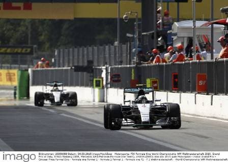 Motorsports: FIA Formula One World Championship WM Weltmeisterschaft 2015, Grand Prix of Italy, 6 Nico Rosberg (GER, Mercedes AMG Petronas Formula One Team), xHOCHxZWEIx