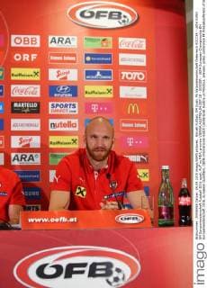 Aktuell Fußball, EM Quali, Pk Nationalmannschaft Österreich SOCCER - UEFA EURO EM Europameisterschaft Fussball 2016 quali, AUT vs MDA, preview VIENNA,AUSTRIA,04.SEP.15 - SOCCER - UEFA European Championship EM Europameisterschaft 2016, European Qualifiers, OEFB international match Länderspiel Austria vs Moldova, preview, press conference PK Pressekonferenz of team AUT. Image shows Robert Almer (AUT). GEPAxpictures xChristianxOrt