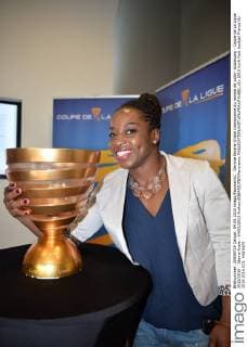 Gevrise Emane (triple championne du monde de judo)- Auslosung - Coupe de La Ligue 2015 2016 - 16eme finale - 04 09 2015 AnthonyBIBARD FEP Panoramic 
