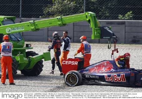 Motorsports: FIA Formula One World Championship WM Weltmeisterschaft 2015, Grand Prix of Italy, 55 Carlos Sainz Junior (ESP, Scuderia Toro Rosso), xHOCHxZWEIx