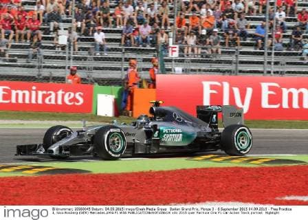 Italian Grand Prix, Monza 3 - 6 September 2015 04.09.2015 - Free Practice 1, Nico Rosberg (GER) Mercedes AMG F1 W06 