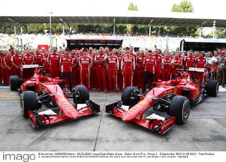 Italian Grand Prix, Monza 3 - 6 September 2015 04.09.2015 - Free Practice 1, Scuderia Ferrari family photo 