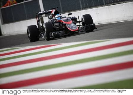 Italian Grand Prix, Monza 3 - 6 September 2015 04.09.2015 - Free Practice 1, Fernando Alonso (ESP) McLaren Honda MP4-30 