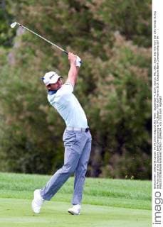 September 4, 2015; Norton, MA, USA; Jason Day hits from the 10th fairway during the first round of the Deutsche Bank Championship at TPC Boston. PGA Golf Herren 2015: Deutsche Bank Championship SEP 04 - ZUMAc04_