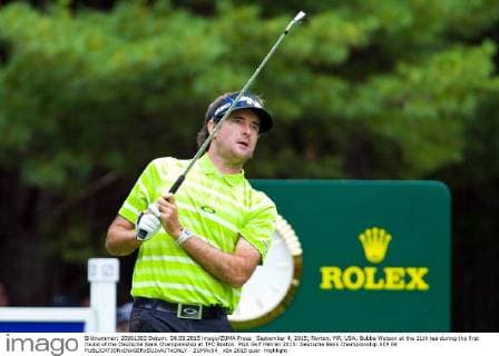 September 4, 2015; Norton, MA, USA; Bubba Watson at the 11th tee during the first round of the Deutsche Bank Championship at TPC Boston. PGA Golf Herren 2015: Deutsche Bank Championship SEP 04 - ZUMAc04_