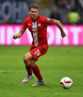 Fussball International EM 2016 Qualifikation Gruppe D in Frankfurt Deutschland - Polen 04.09.2015 Lukasz Piszczek (Polen) am Ball 