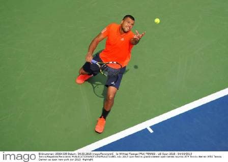 Jo Wilfried Tsonga (FRA) TENNIS : US Open 2015 - 04 09 2015 TennisMagazine Panoramic 