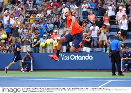 Jo Wilfried Tsonga (FRA) TENNIS : US Open 2015 - 04 09 2015 TennisMagazine Panoramic 