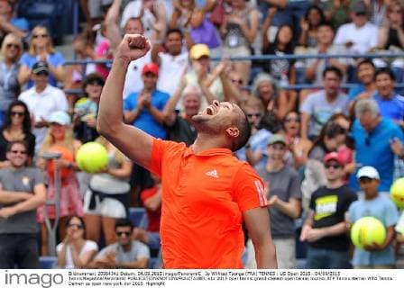 Jo Wilfried Tsonga (FRA) TENNIS : US Open 2015 - 04 09 2015 TennisMagazine Panoramic 