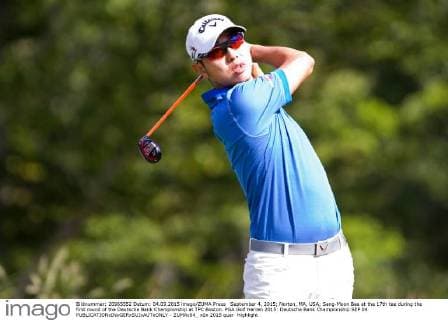 September 4, 2015; Norton, MA, USA; Sang-Moon Bae at the 17th tee during the first round of the Deutsche Bank Championship at TPC Boston. PGA Golf Herren 2015: Deutsche Bank Championship SEP 04 - ZUMAc04_
