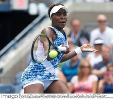 Venus Williams (USA) Tennis - US Open 2015 - Grand Slam ITF ATP Tennis Herren WTA Tennis Damen - Flushing Meadows - New York - New York - USA - 4 September 2015. Juergen Hasenkopf