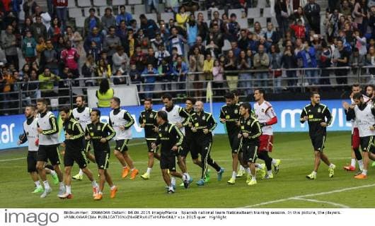 Spanish national team Nationalteam training session. In this picture, the players. xPABLOGARCIAx 