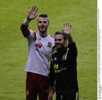 Spanish national team Nationalteam training session. In this picture, Iker Casillas and Juan Mata. xPABLOGARCIAx 