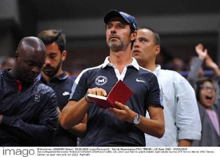Patrick Mouratoglou (FRA) TENNIS : US Open 2015 - 04 09 2015 TennisMagazine Panoramic 