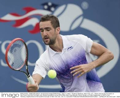 Sept. 4, 2015 - Flushing Meadows, New York, U.S - Marin Cilic during his match on Day Five of the 2015 US Open with Mikhail Kukushkin at the USTA Billie Jean King National Tennis Center on Friday September 4, 2015 in the Flushing neighborhood of the Queens borough of New York City. Cilic vs. Kukushkin - ZUMAp124