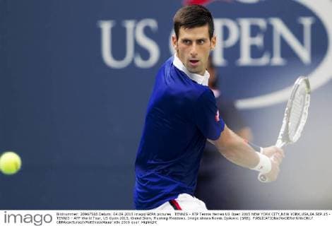 TENNIS - ATP Tennis Herren US Open 2015 NEW YORK CITY,NEW YORK,USA,04.SEP.15 - TENNIS - ATP World Tour, US Open 2015, Grand Slam, Flushing Meadows. Image shows Novak Djokovic (SRB). GEPAxpictures xMatthiasxHauer