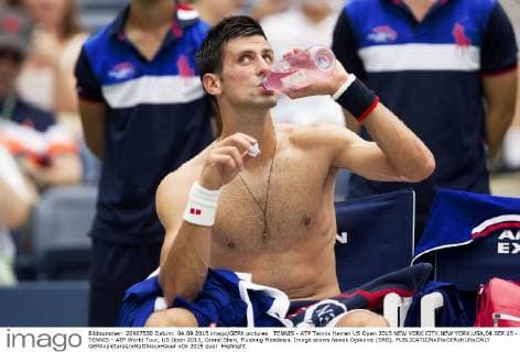 TENNIS - ATP Tennis Herren US Open 2015 NEW YORK CITY,NEW YORK,USA,04.SEP.15 - TENNIS - ATP World Tour, US Open 2015, Grand Slam, Flushing Meadows. Image shows Novak Djokovic (SRB). GEPAxpictures xMatthiasxHauer