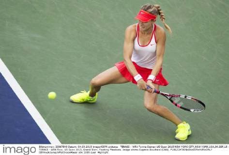 TENNIS - WTA Tennis Damen US Open 2015 NEW YORK CITY,NEW YORK,USA,04.SEP.15 - TENNIS - WTA Tour, US Open 2015, Grand Slam, Flushing Meadows. Image shows Eugenie Bouchard (CAN). GEPAxpictures xMatthiasxHauer