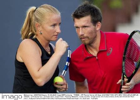 TENNIS - ATP Tennis Herren US Open 2015 NEW YORK CITY,NEW YORK,USA,04.SEP.15 - TENNIS - ATP World Tour, US Open 2015, Grand Slam, Flushing Meadows, mixed doubles. Image shows Alla Kudryavtseva (RUS) and Alexander Peya (AUT). GEPAxpictures xMatthiasxHauer