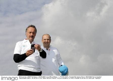 1. FC Köln Golf 1. Fussball Bundesliga Saison 2015 2016 Gut Lärchenhof Deutschland Datum: 04.09.2015 Links: Peter Neururer Rechts: Jörg Schmadtke (1. FC Köln)