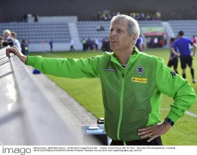 Trainer Lucien Favre, BM, FC Sion - Borussia Mönchengladbach, Fussball, 04.09.2015 