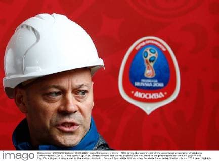 FIFA during the second visit of the operational preparation of stadiums Confederations Cup 2017 and World Cup 2018, visited Moscow and toured Luzhniki stadium. Head of the preparations for the FIFA 2018 World Cup, Chris Unger, during a visit to the stadium Luzhniki .