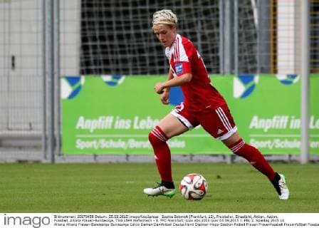 Sophie Schmidt (Frankfurt, 12), Freisteller, Einzelbild, Aktion, Action, Fussball, Allianz Frauen-Bundesliga, TSG 1899 Hoffenheim - 1. FFC Frankfurt, xozx