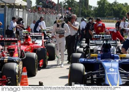 Italian Grand Prix, Monza 3 - 6 September 2015 05.09.2015 - Qualifying, Lewis Hamilton (GBR) Mercedes AMG F1 W05 